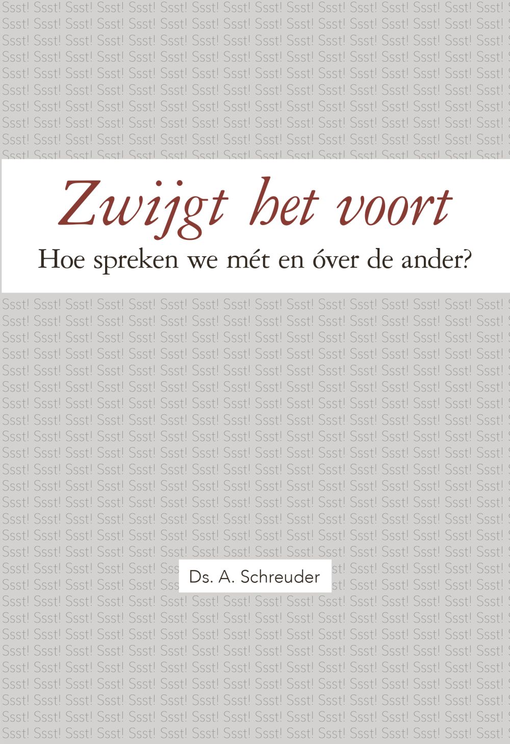 Zwijgt het voort ...